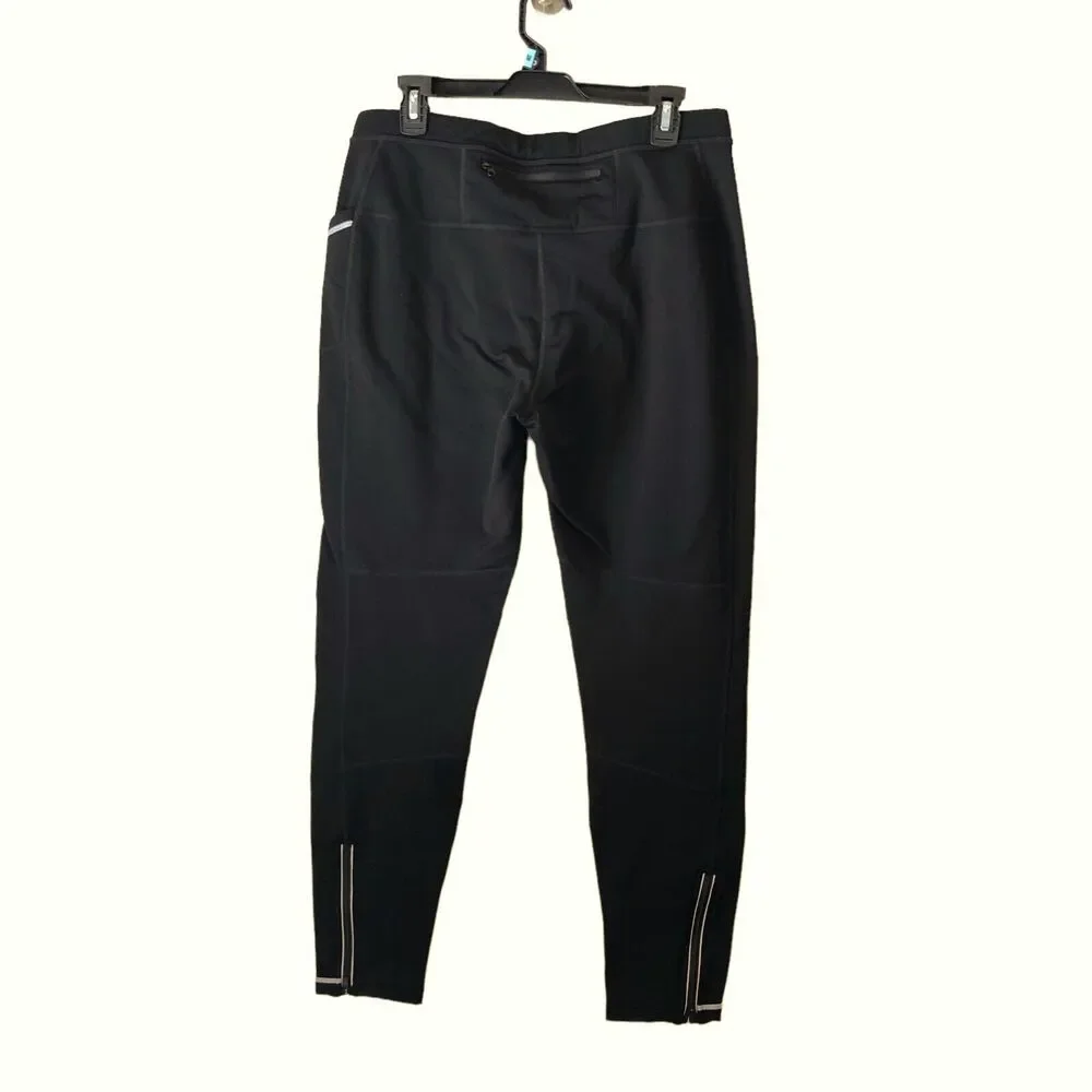 Smartwool Merino Sport Fleece Wind Tights Pants Black Merino Wool Mens XL EUC